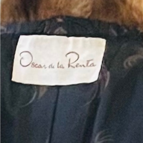 Beautiful Oscar de la Renta Sable Trimmed Tuxedo Mink Coat Extra Long - Picture 8 of 9